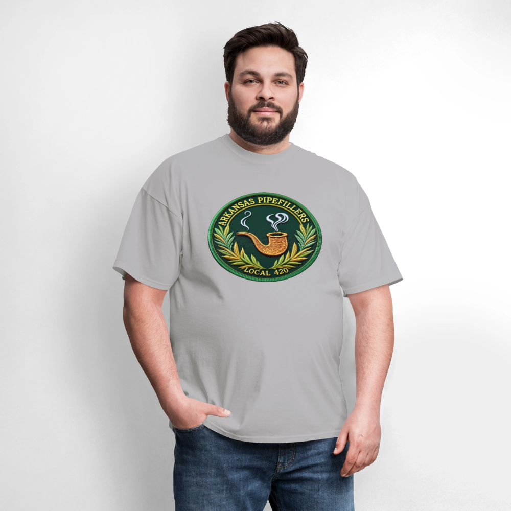 ARKANSAS PIPEFILLERS LOCAL 420 F/B EMBLEMS  Men's T-Shirt - rock