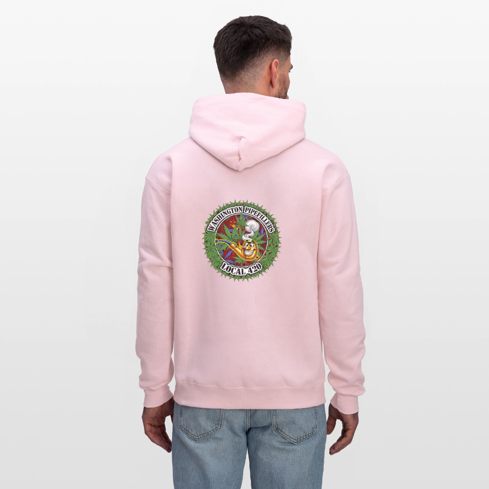 WASHINGTON PIPEFILLERS LOCAL 420 F/B DESIGN Men's Hoodie - pale pink