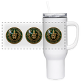IOWA PIPEFILLERS LOCAL 420 40oz Stainless Steel Travel Tumbler - white