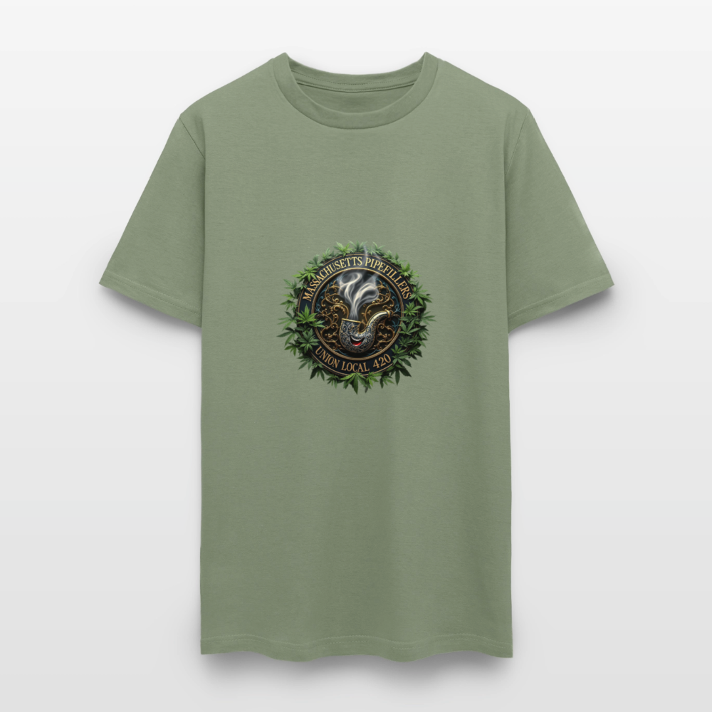 MASSACHUSETTS PIPEFILLERS UNION LOCAL 420 Men's T-Shirt - military green