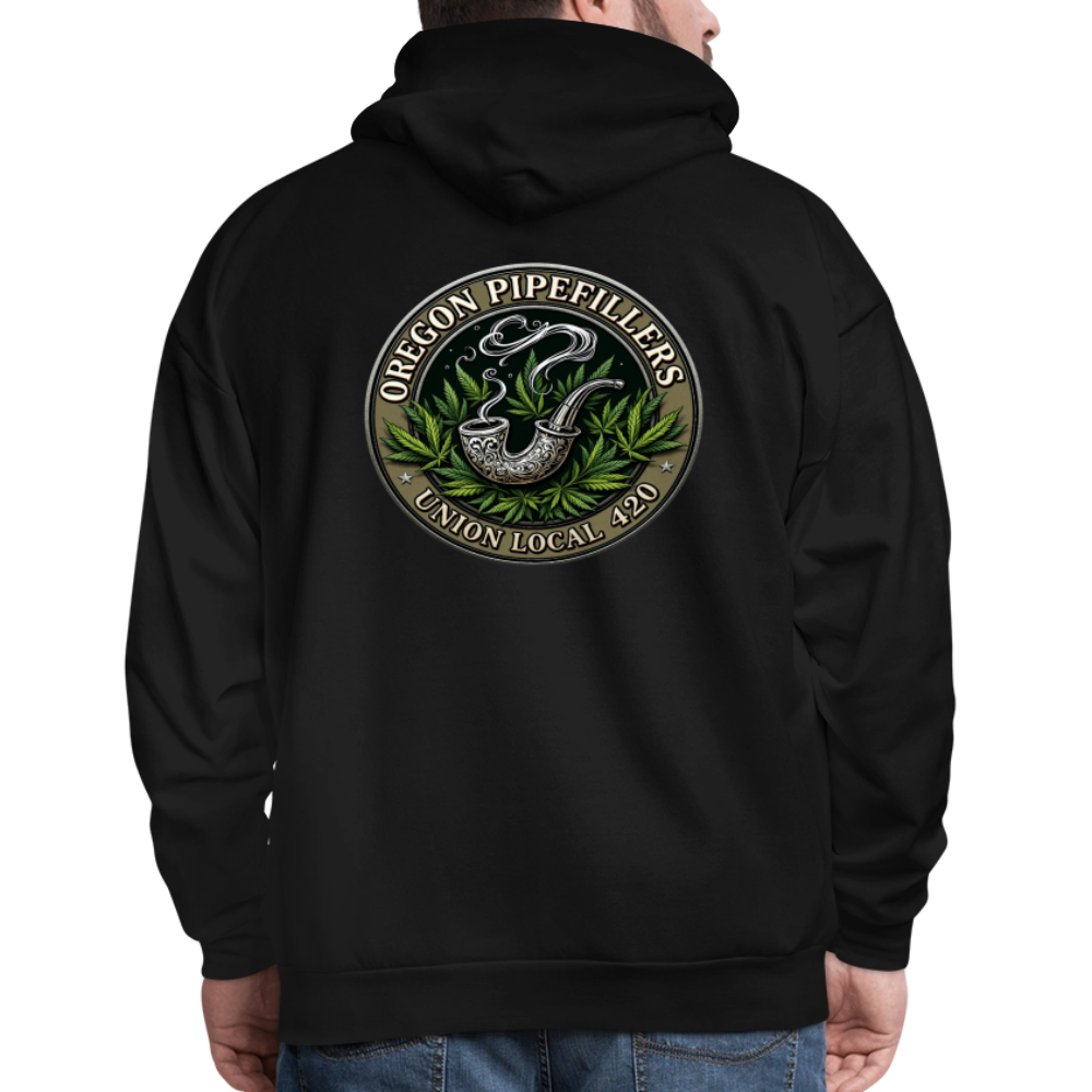 OREGON PIPEFILLERS UNION LOCAL 420 Men's Hoodie - black