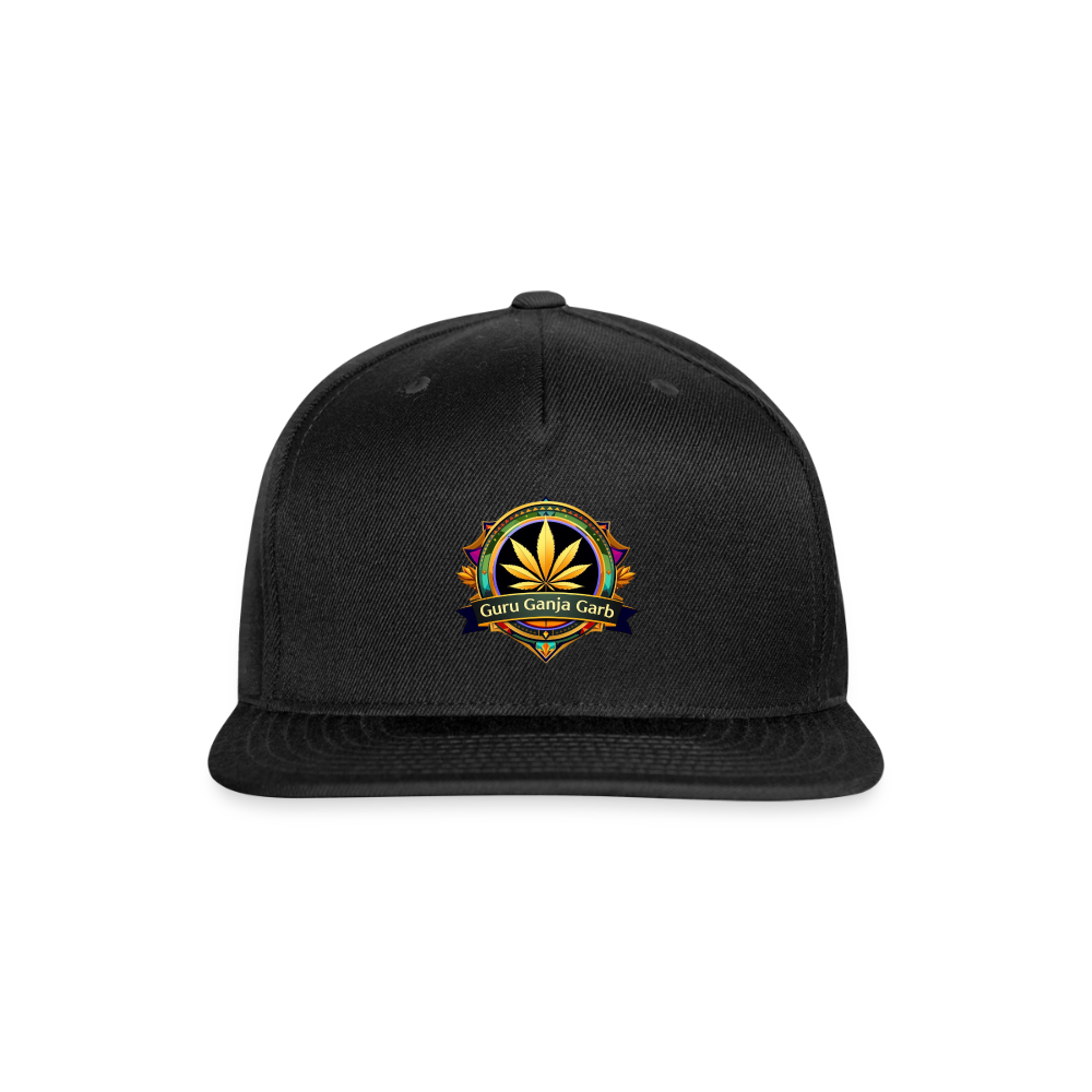 GURU GANJA GARB Snapback Baseball Cap - black