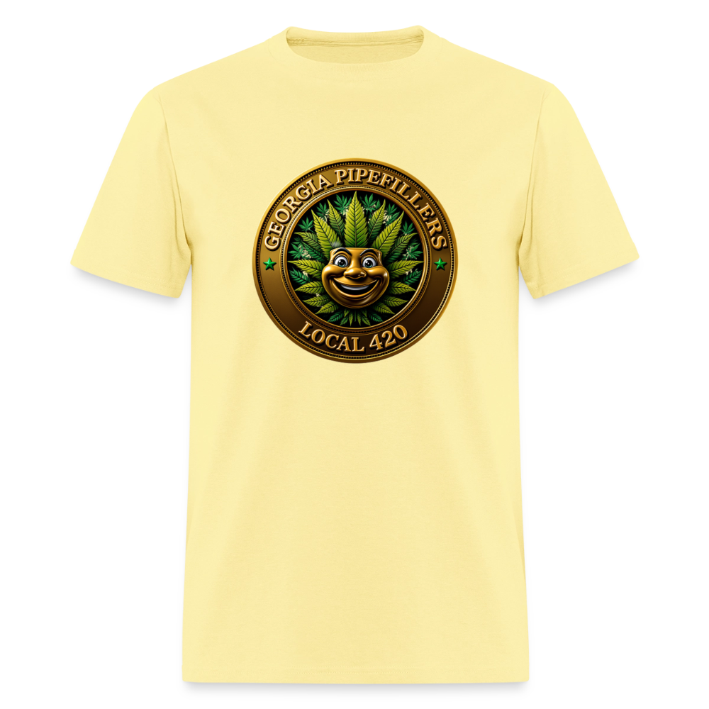GEORGIA PIPEFILLERS LOCAL 420 Men's T-Shirt - cornsilk