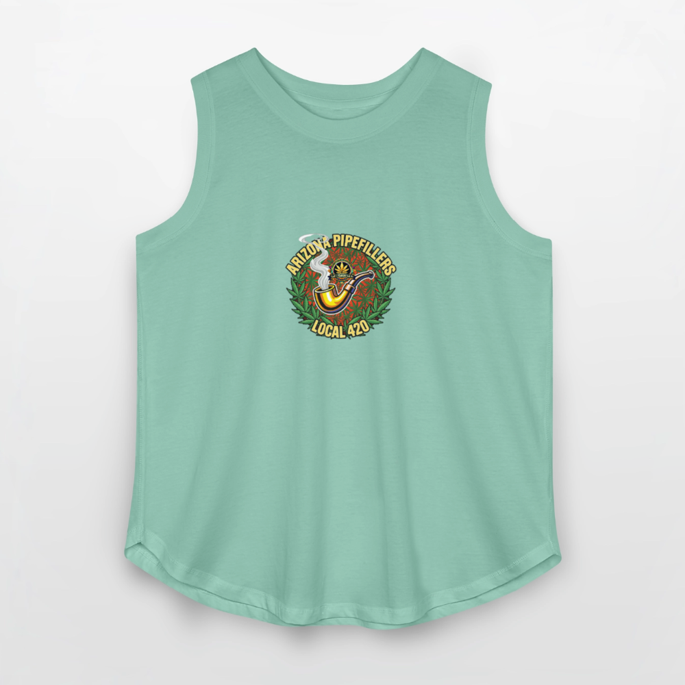 ARIZONA PIPEFILLERS LOCAL 420 Women's Curvy Relaxed Tank Top - saltwater
