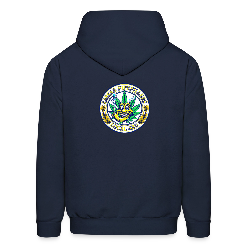 KANSAS PIPEFILLERS LOCAL 420 F/B DESIGNS Men's Hoodie - navy