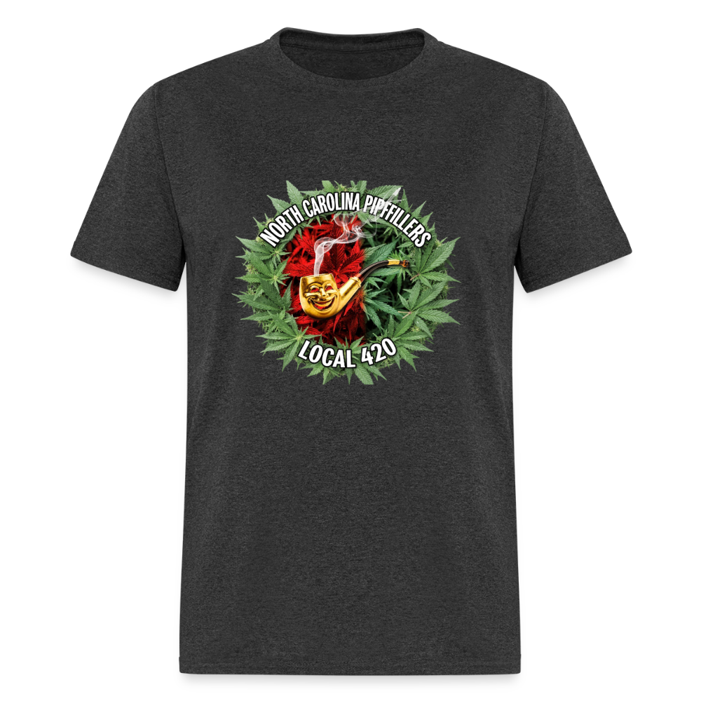 NORTH CAROLINA PIPEFILLERS LOCAL 420 Men's T-Shirt - heather black