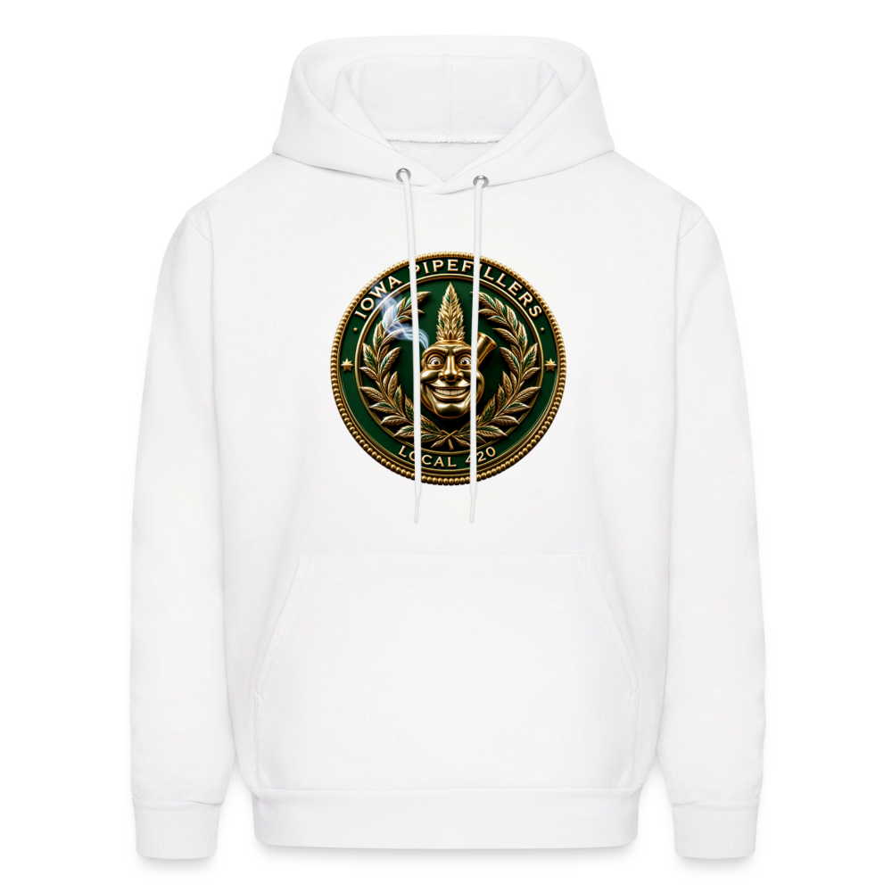 IOWA PIPEFILLERS LOCAL 420 F/B DESIGN Men's Hoodie - white