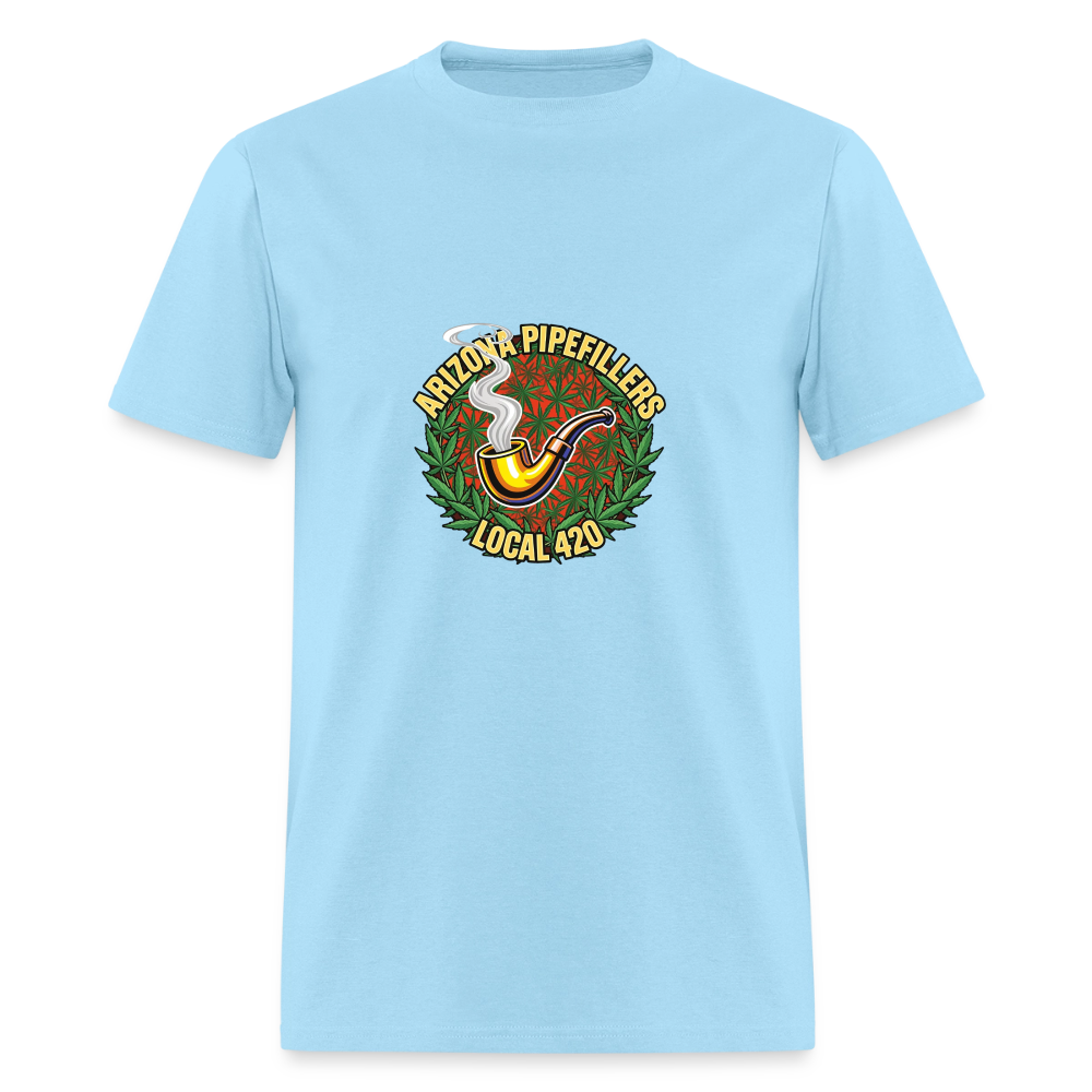 ARIZONA PIPEFILLERS LOCAL 420  F/B DESIGN Men's T-Shirt - powder blue