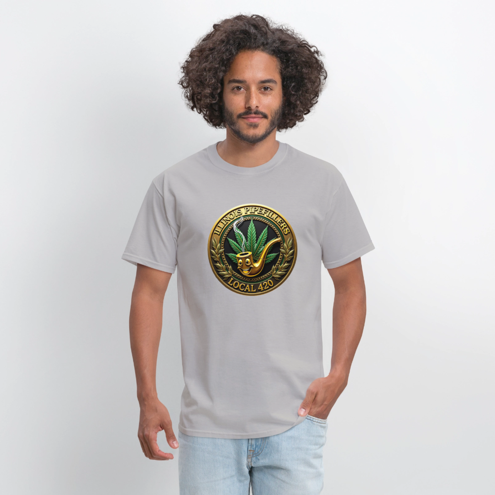 ILLINOIS PIPEFILLERS LOCAL 420 F/B EMBLEMS Men's T-Shirt - rock