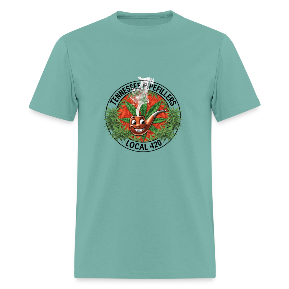 TENNESSEE PIPEFILLERS LOCAL 420 Men's T-Shirt - aquatic