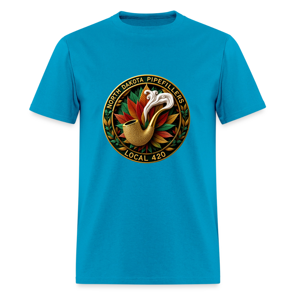 NORTH DAKOTA PIPEFILLERS LOCAL 420 Men's Tee shirt - turquoise