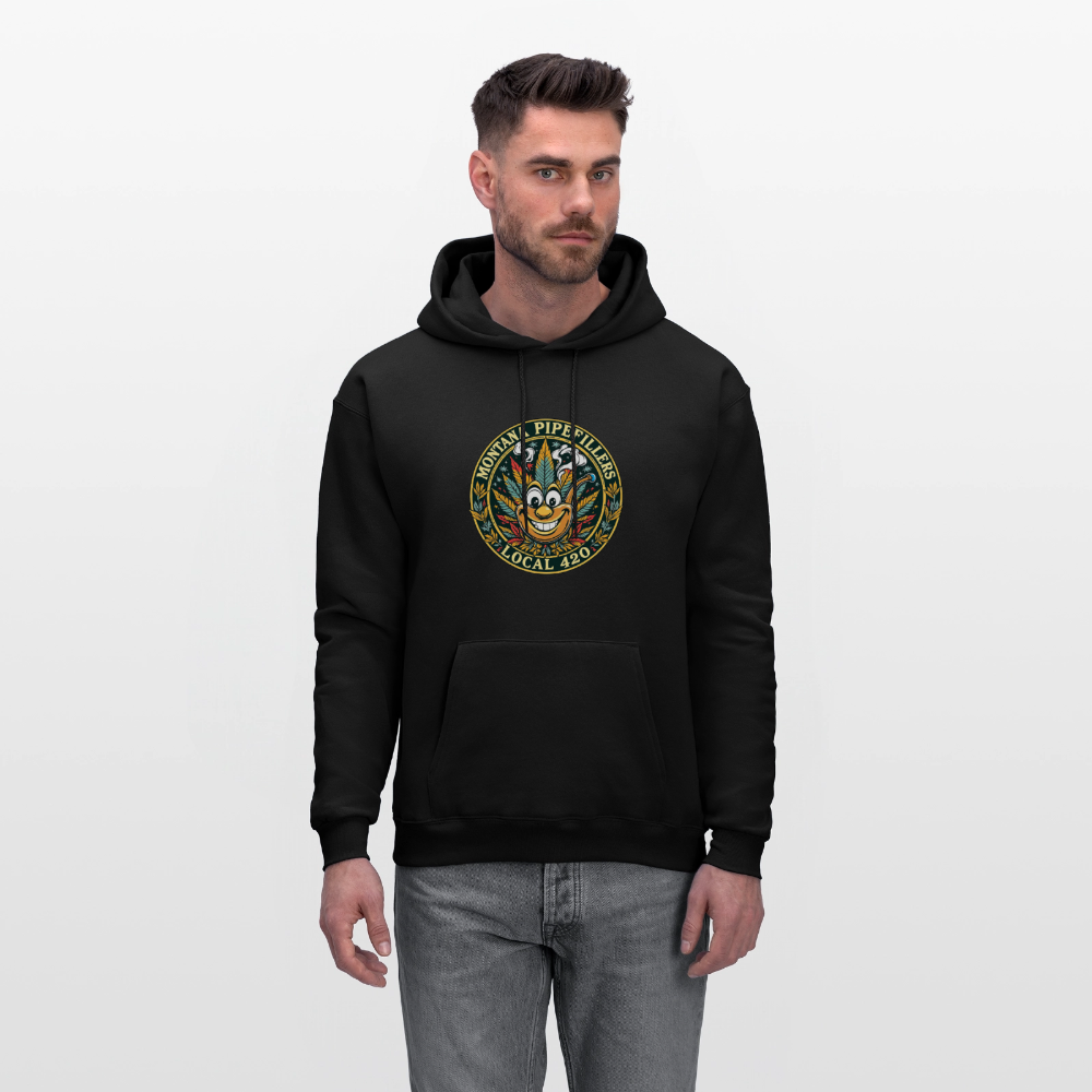 MONTANA PIPEFILLERS LOCAL 420 Men's Hoodie - black