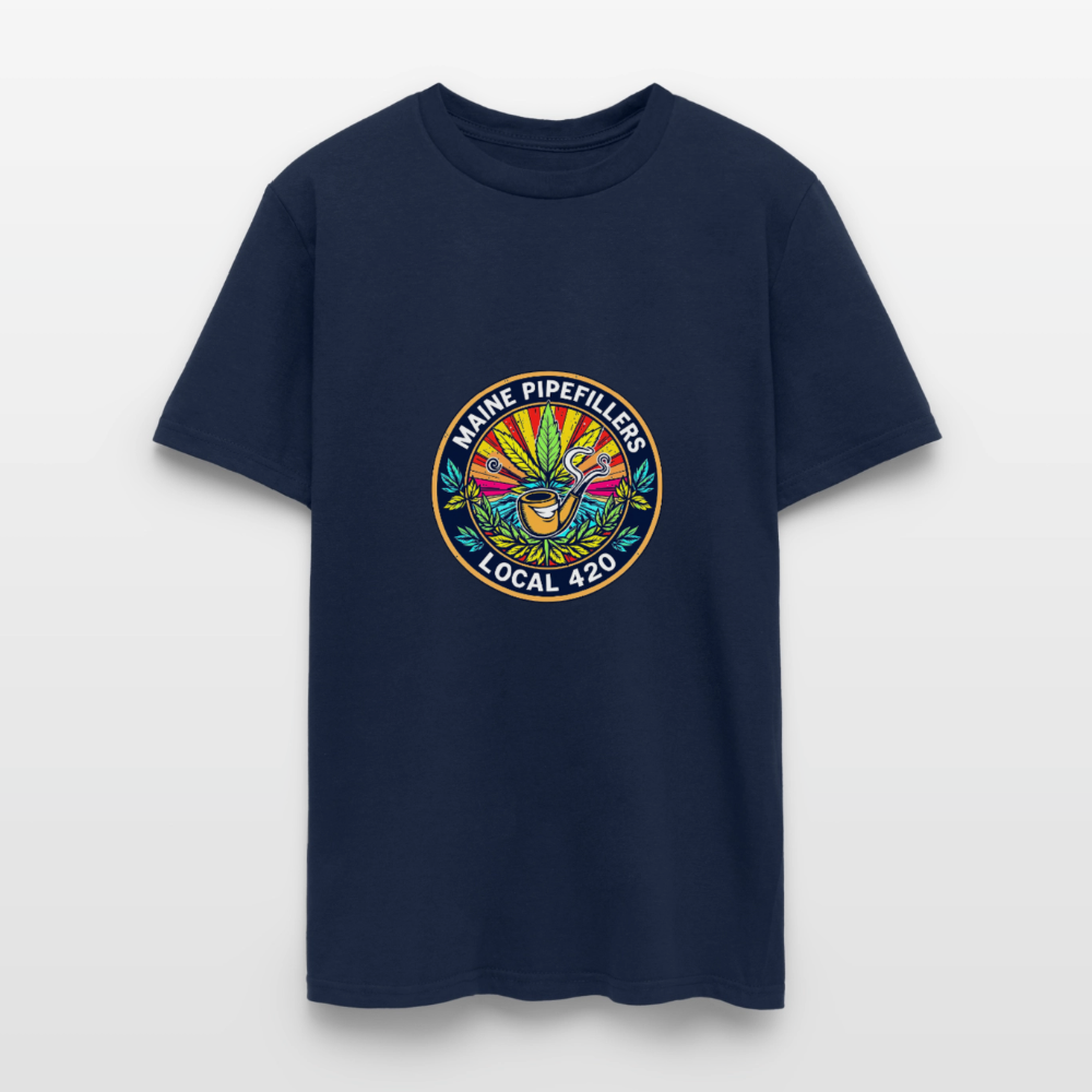 MAINE PIPEFILLERS LOCAL 420 Men's T-Shirt - navy