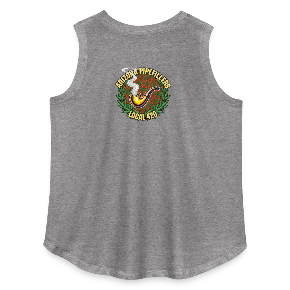 ARIZONA PIPEFILLERS LOCAL 420 F/B DESIGN Women's Curvy Relaxed Tank Top - granite heather 
