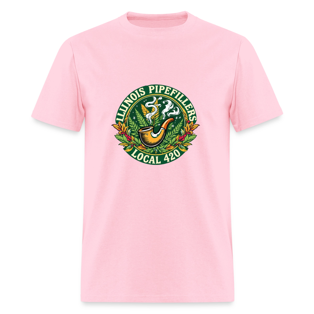 ILLINOIS PIPEFILLERS LOCAL 420 F/B DESIGN Men's T-Shirt - pink