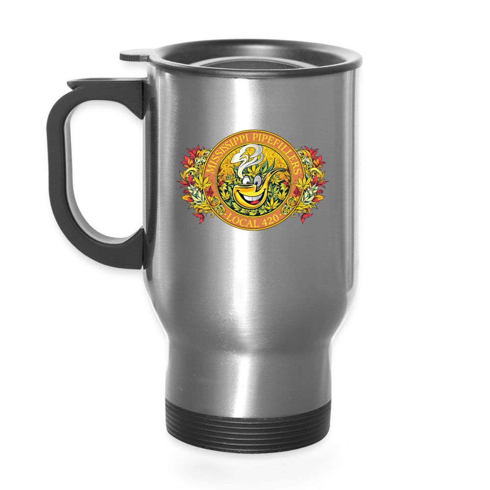 MISSISSIPPI PIPEFILLERS LOCAL 420 14oz Stainless Steel Travel Mug - silver