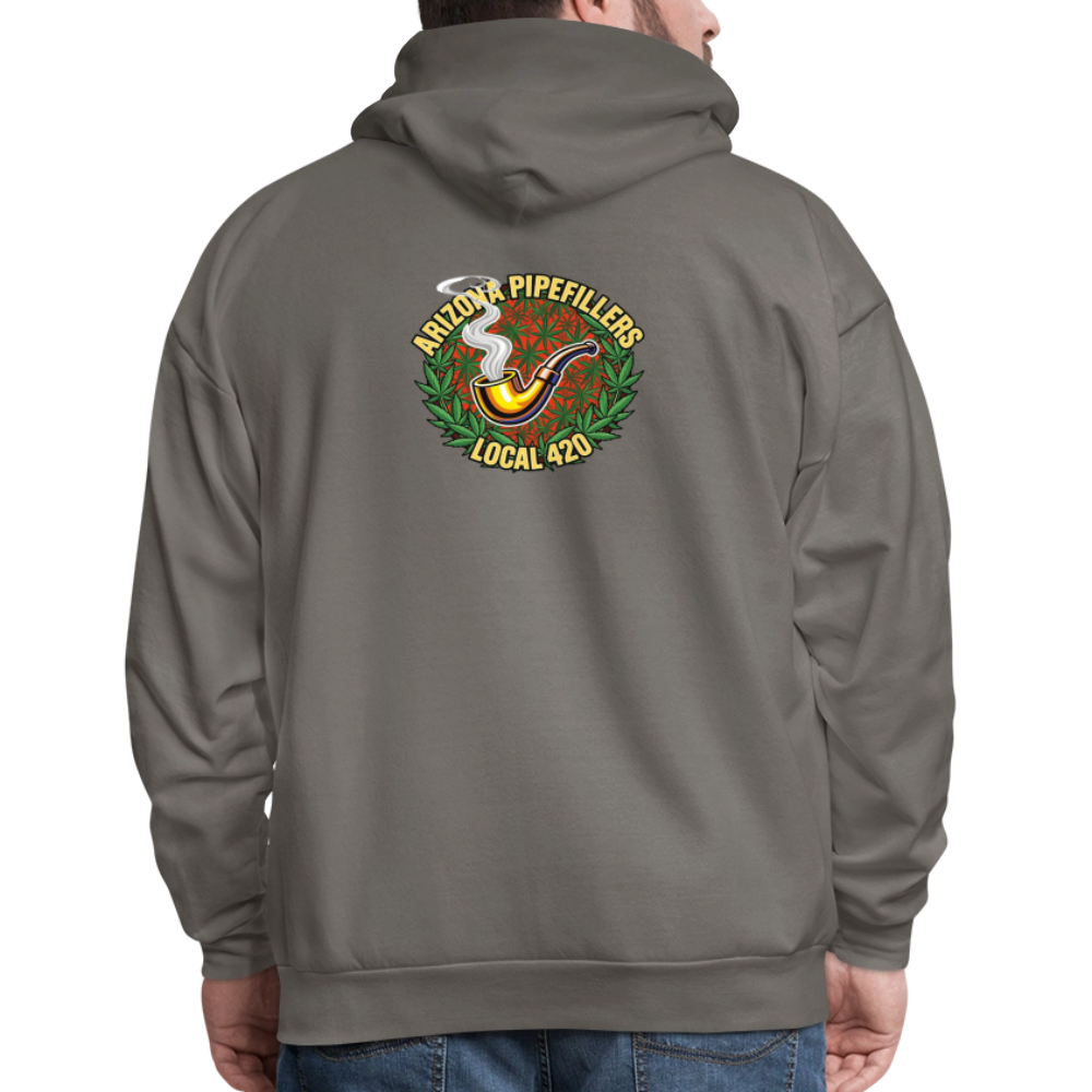 ARIZONA PIPEFILLERS LOCAL 420 F/B DESIGN Men's Hoodie - asphalt gray