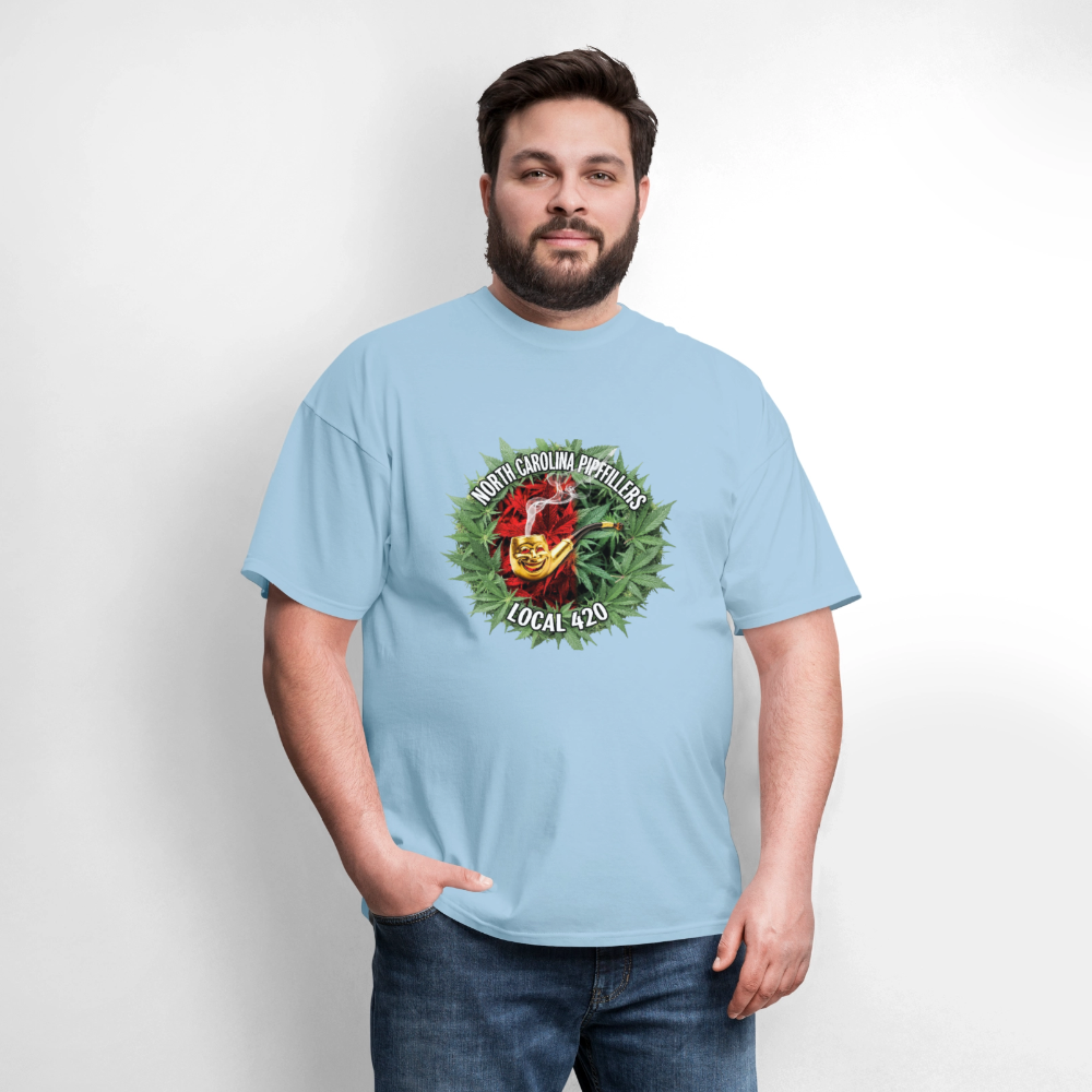 NORTH CAROLINA PIPEFILLERS LOCAL 420 Men's T-Shirt - powder blue