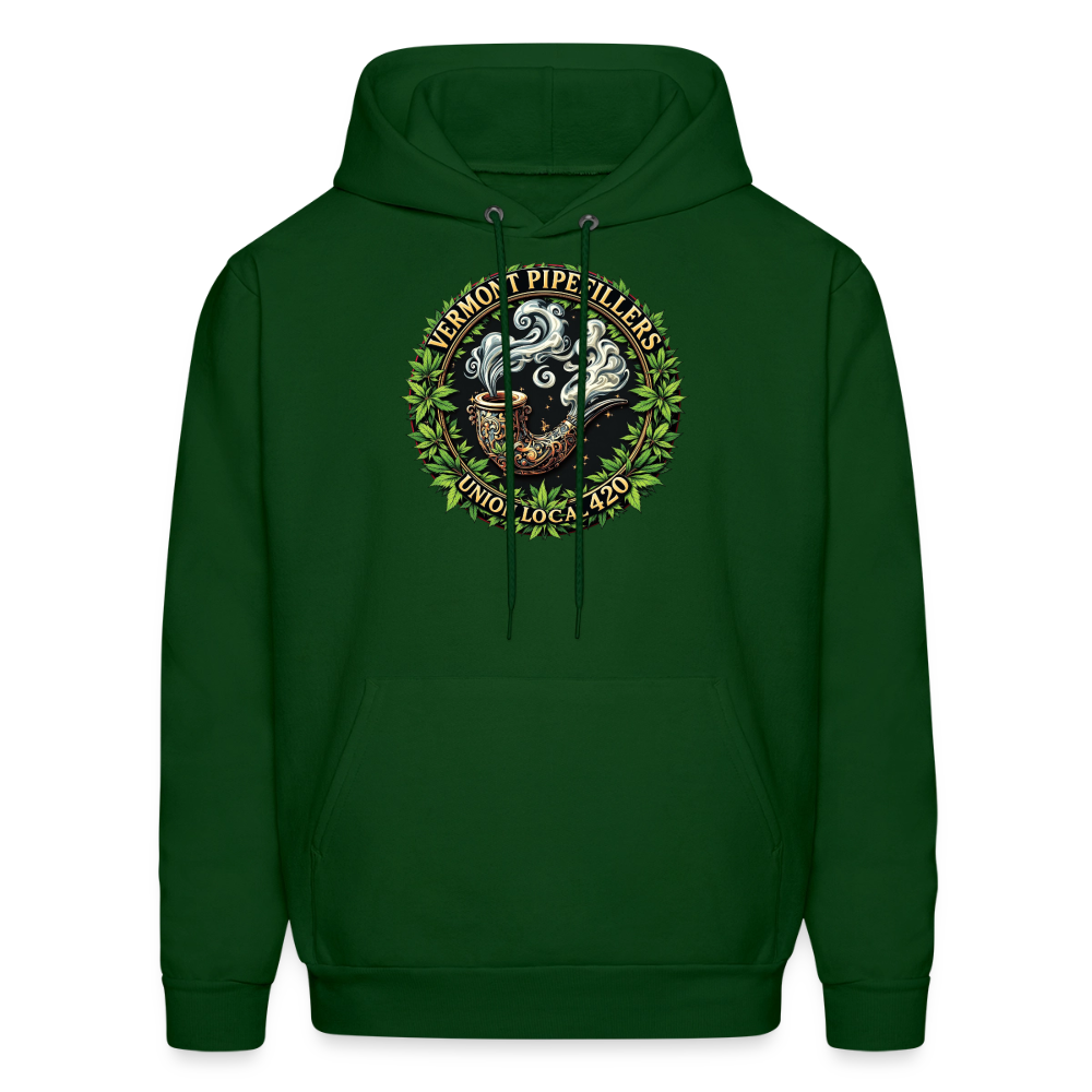 VERMONT PIPEFILLERS LOCAL 420 Men's Hoodie - forest green