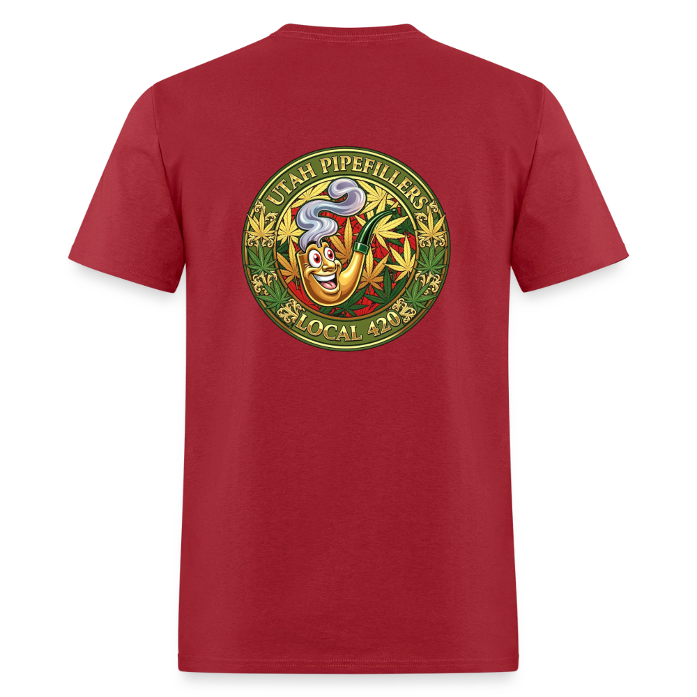 UTAH PIPEFILLERS LOCAL 420 F/B DESIGN Men's T-Shirt - true red