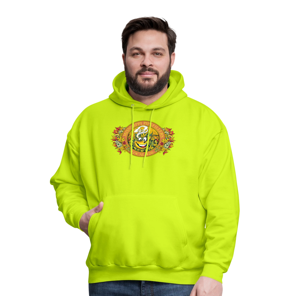 MISSISSIPPI PIPEFILLERS LOCAL 420 F/B DESIGNS Men's Hoodie - safety green