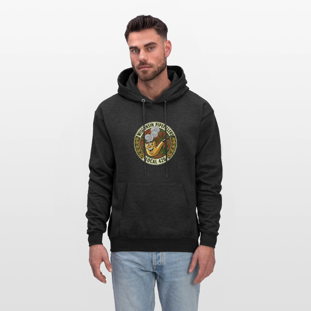 WISCONSIN PIPEFILLERS LOCL 420 Men's Hoodie - charcoal grey