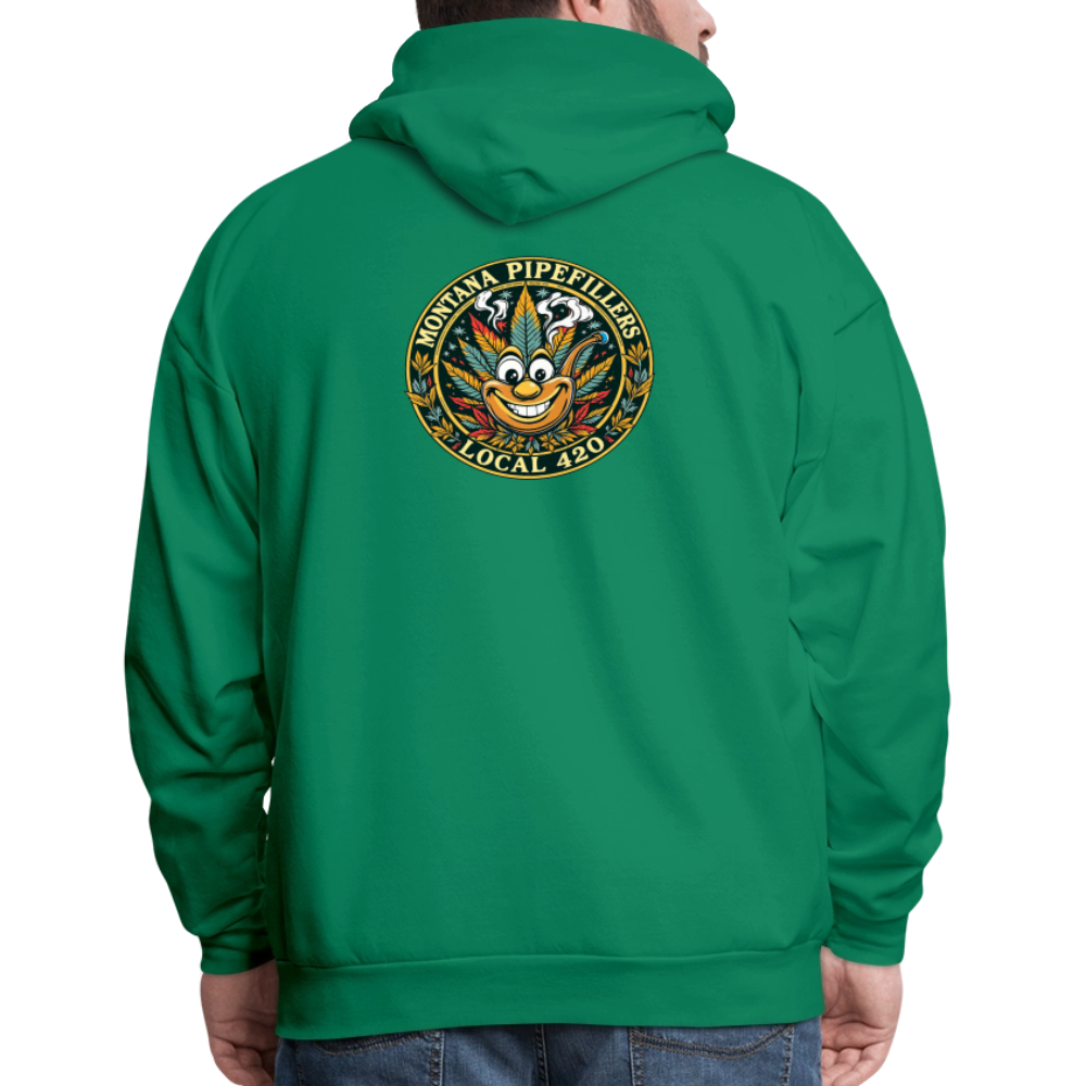 MONTANA PIPEFILLERS LOCAL 420 F/B DESIGN Men's Hoodie - kelly green