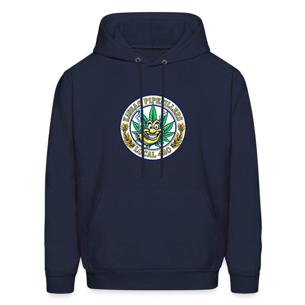 KANSAS PIPEFILLERS LOCAL 420 F/B DESIGNS Men's Hoodie - navy