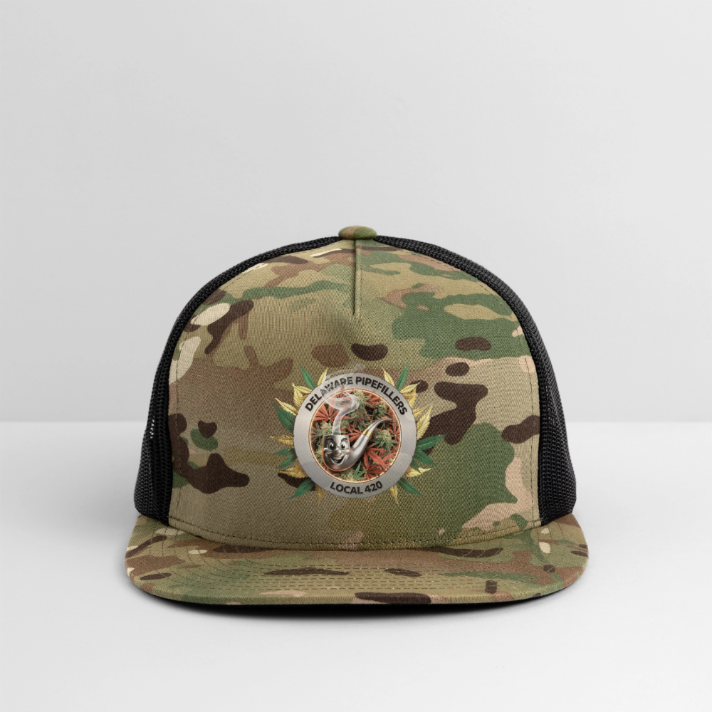 DELAWARE PIPEFILLERS LOCAL 420 CAMO Trucker Hat - MultiCam\black