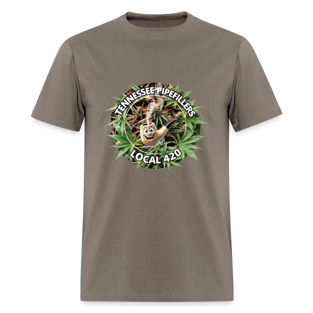 TENNESSEE PIPEFILLERS LOCAL 420 F/B DESIGN Men's T-Shirt - safari