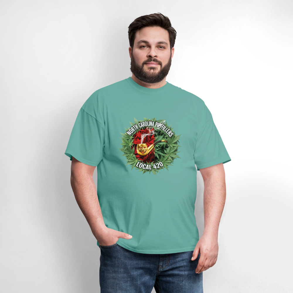 NORTH CAROLINA PIPEFILLERS LOCAL 420 Men's T-Shirt - aquatic