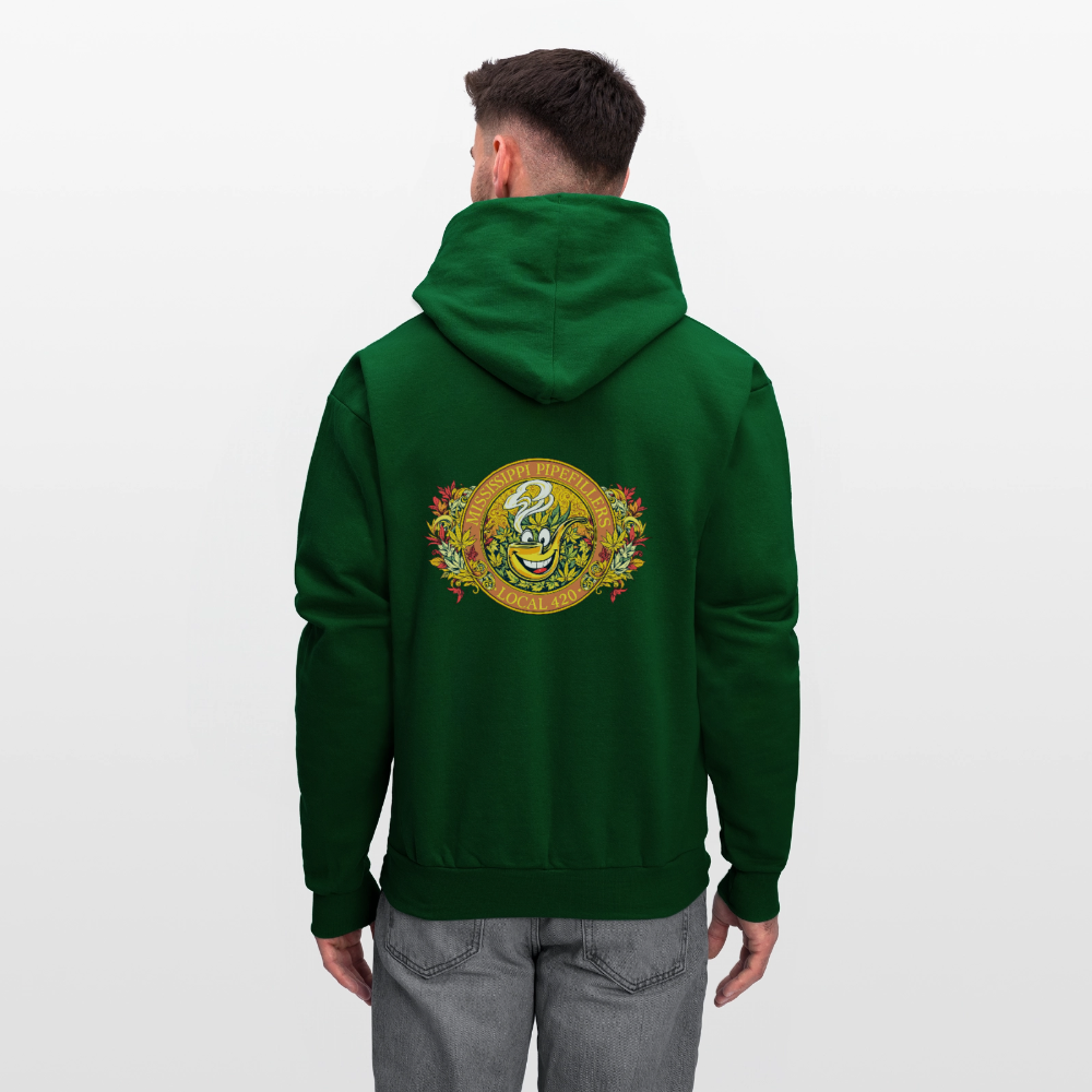 MISSISSIPPI PIPEFILLERS LOCAL 420 F/B DESIGNS Men's Hoodie - forest green