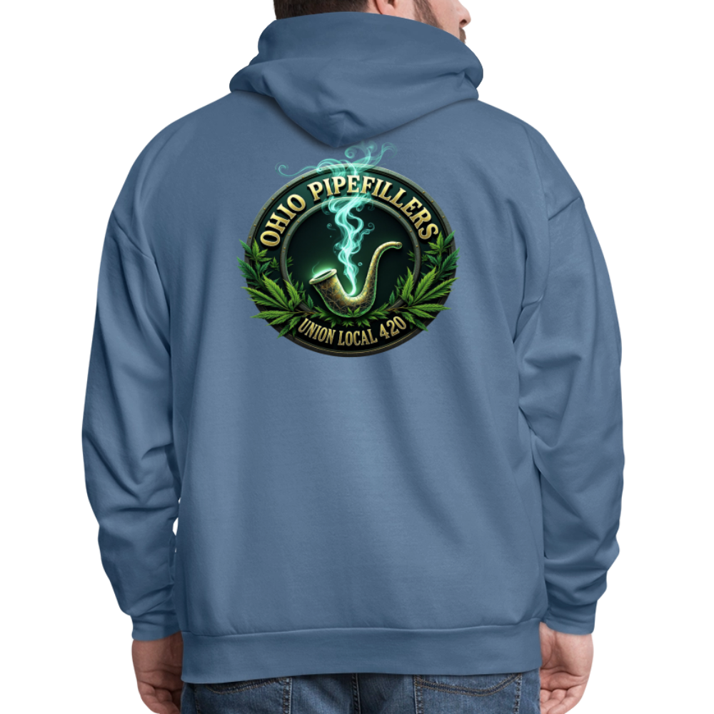 OHIO PIPEFILLERS UNION LOCAL 420 F/B DESIGNS Men's Hoodie - denim blue