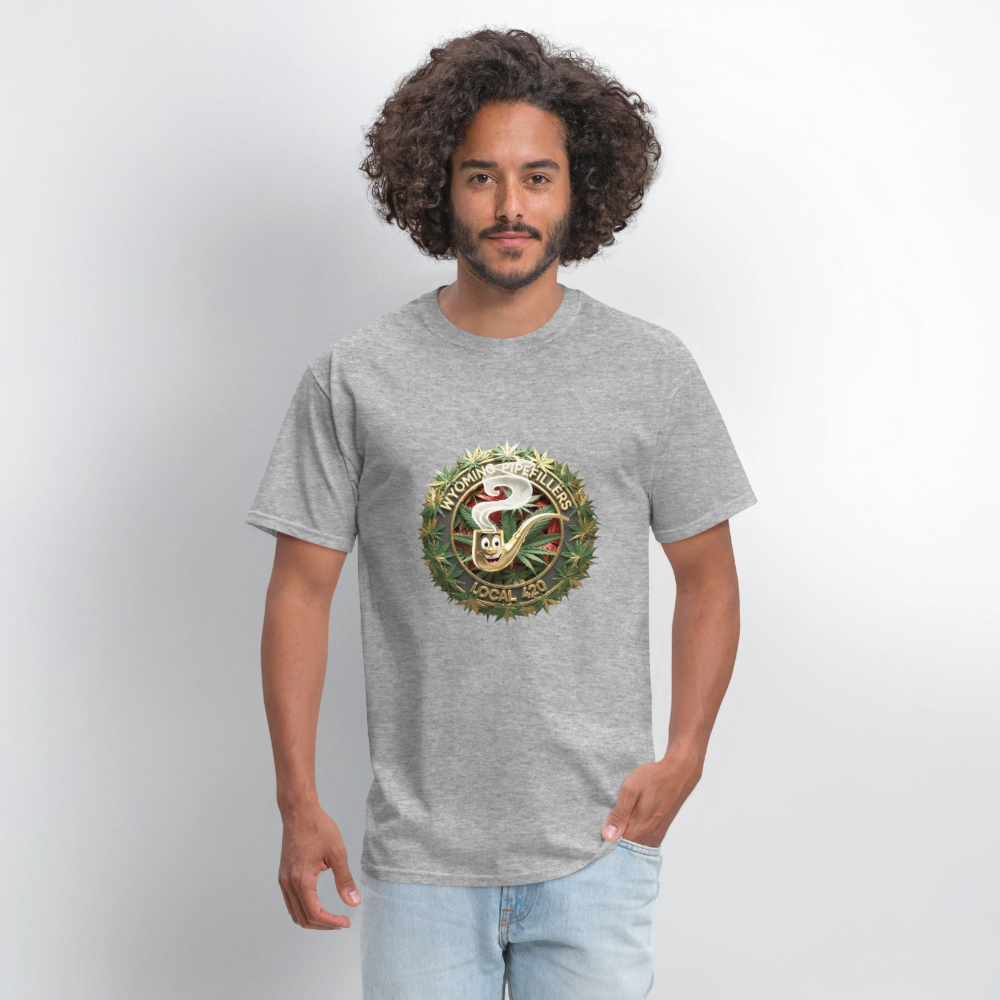 WYOMING PIPEFILLERS LOCAL 420 F/B DESIGN Men's Hoodie - heather gray