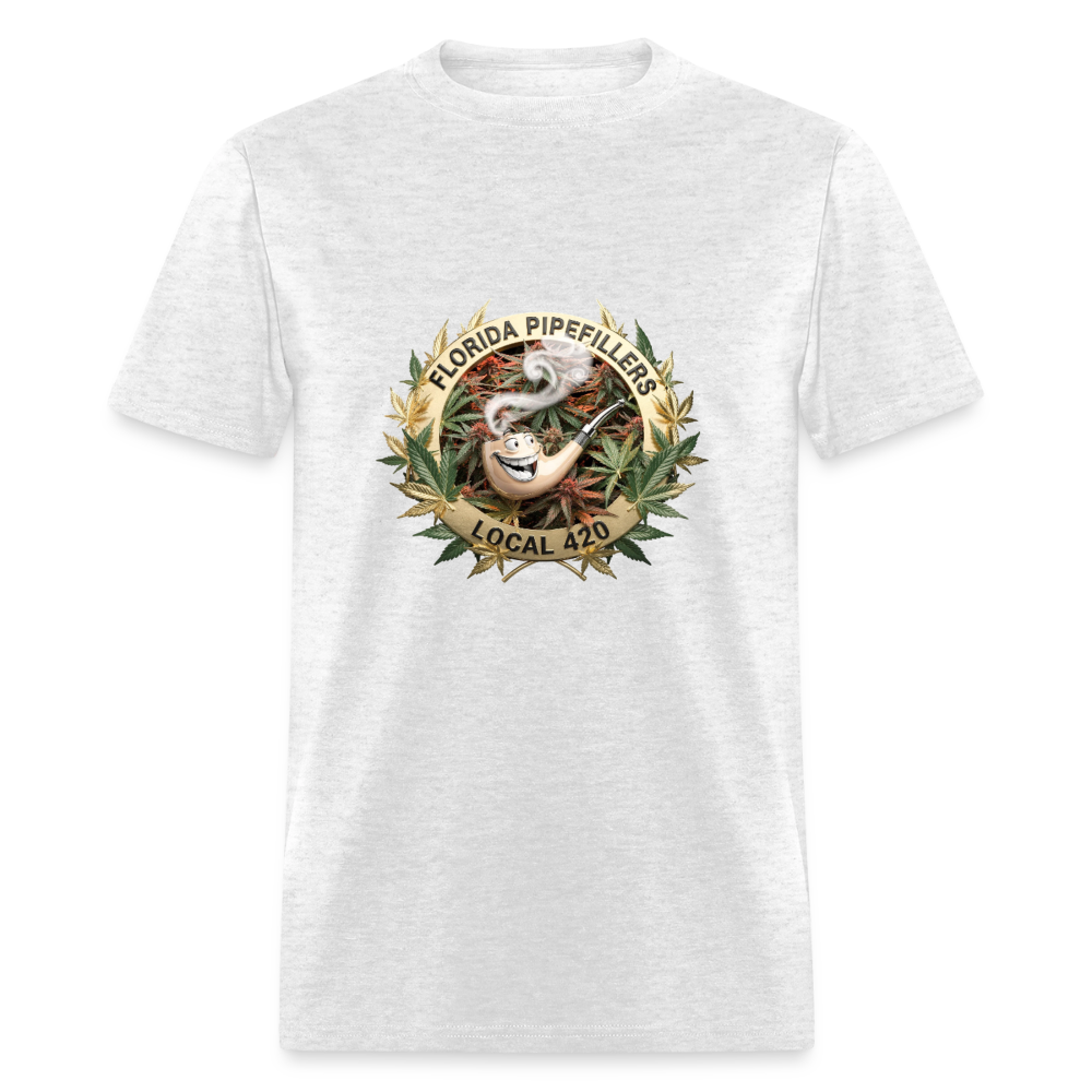 FLORIDA PIPEFILLERS LOCAL 420 Men's T-Shirt - light heather gray