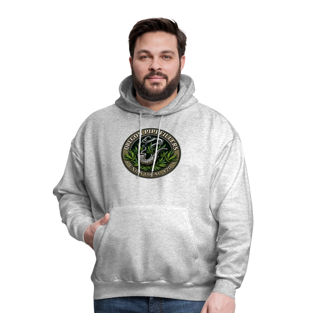 OREGON PIPEFILLERS LOCAL 420 Men's Hoodie - heather gray