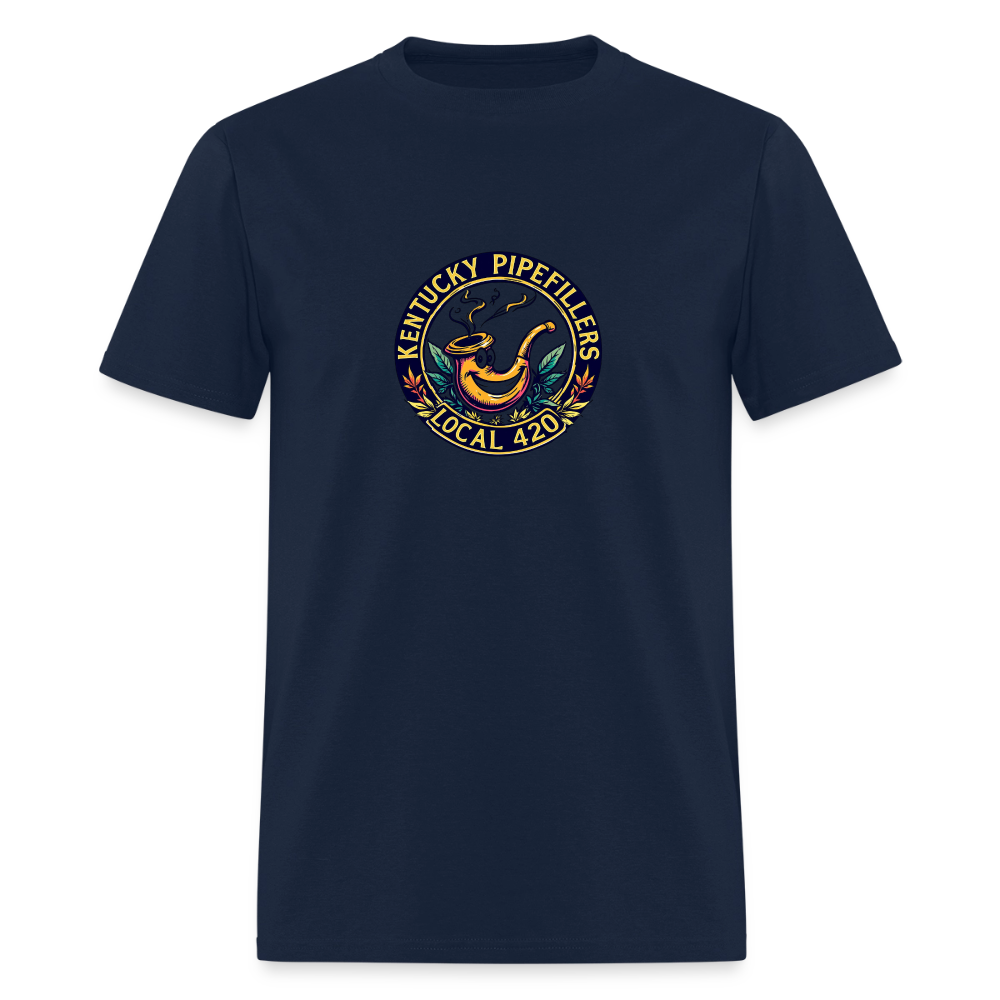 KENTUCKY PIPEFILLERS LOCAL 420 Men's T-Shirt - navy