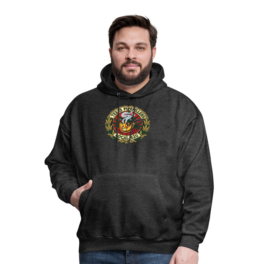 TEXAS PIPEFILLERS LOCAL 420 F.B DESIGN Men's Hoodie - charcoal grey