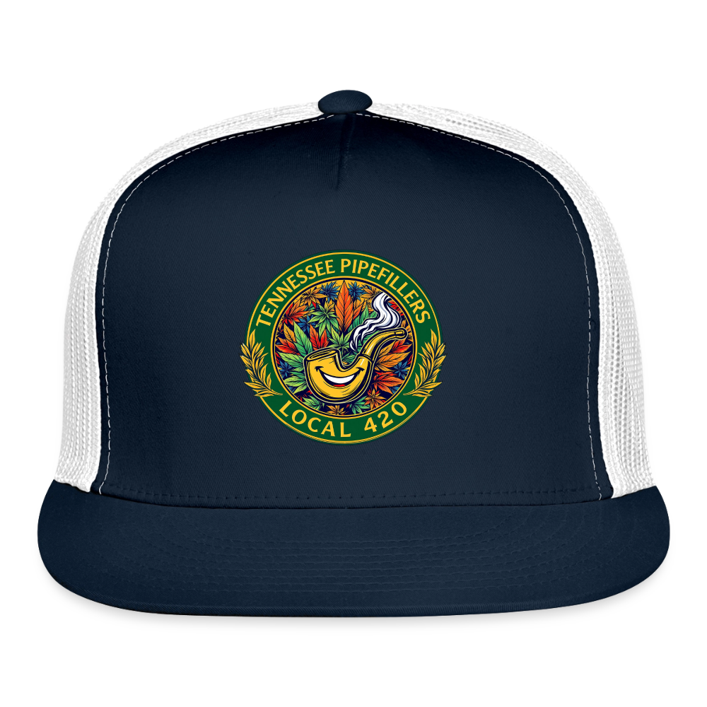 TENNESSEE PIPEFILLERS LOCAL 420  Trucker Hat - navy/white