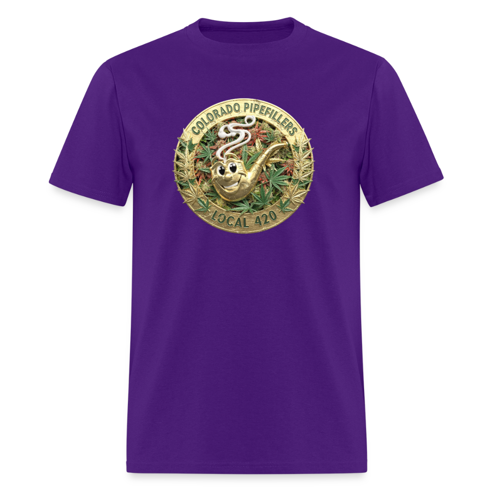 COLORADO PIPEFILLERS LOCAL 420 Men's T-Shirt - purple