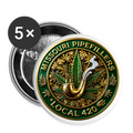 MISSOURI PIPEFILLERS LOCAL 420 Union Buttons small 1'' (5-pack) - white