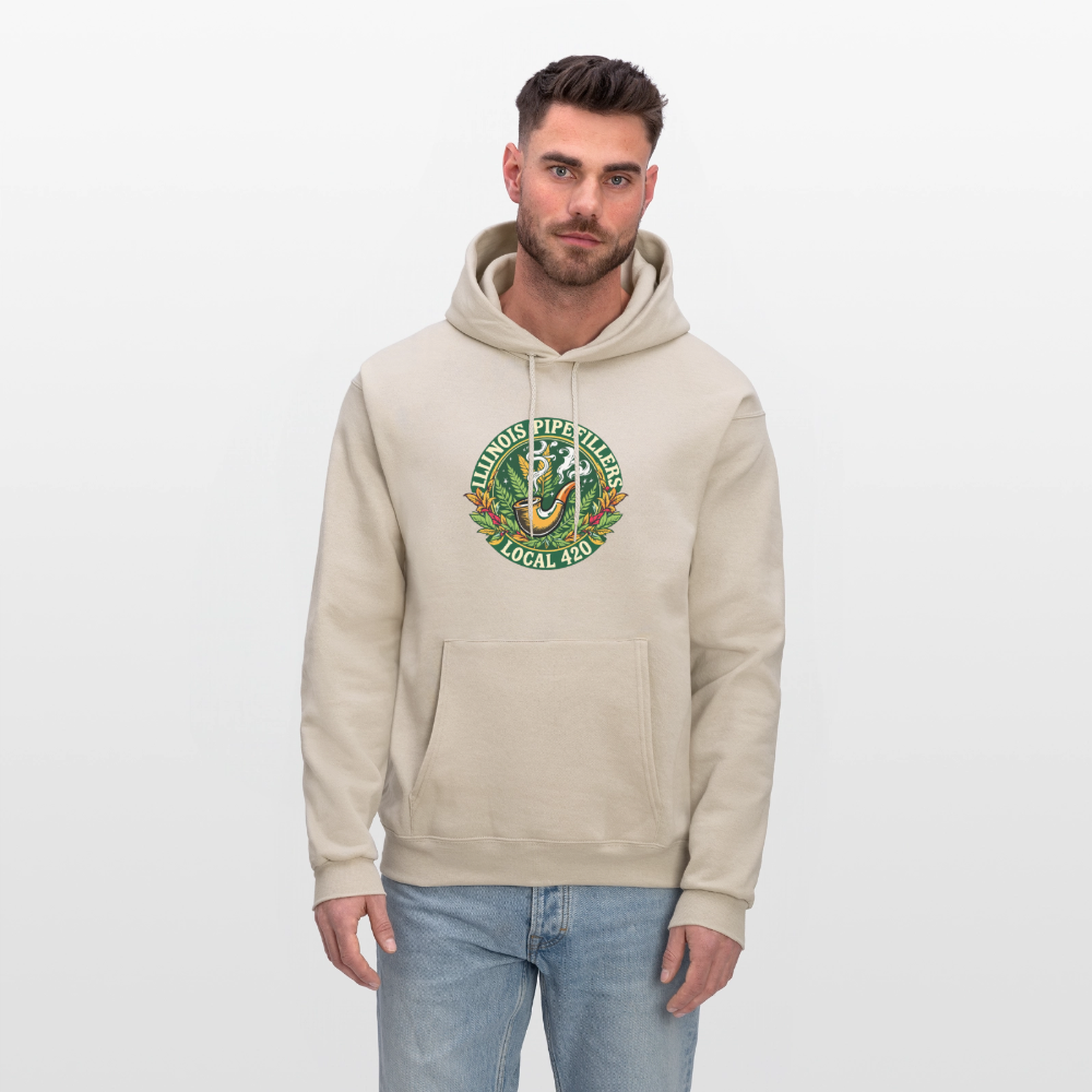 ILLINOIS PIPEFILLERS LOCAL 420 F/B DESIGN Men's Hoodie - Sand