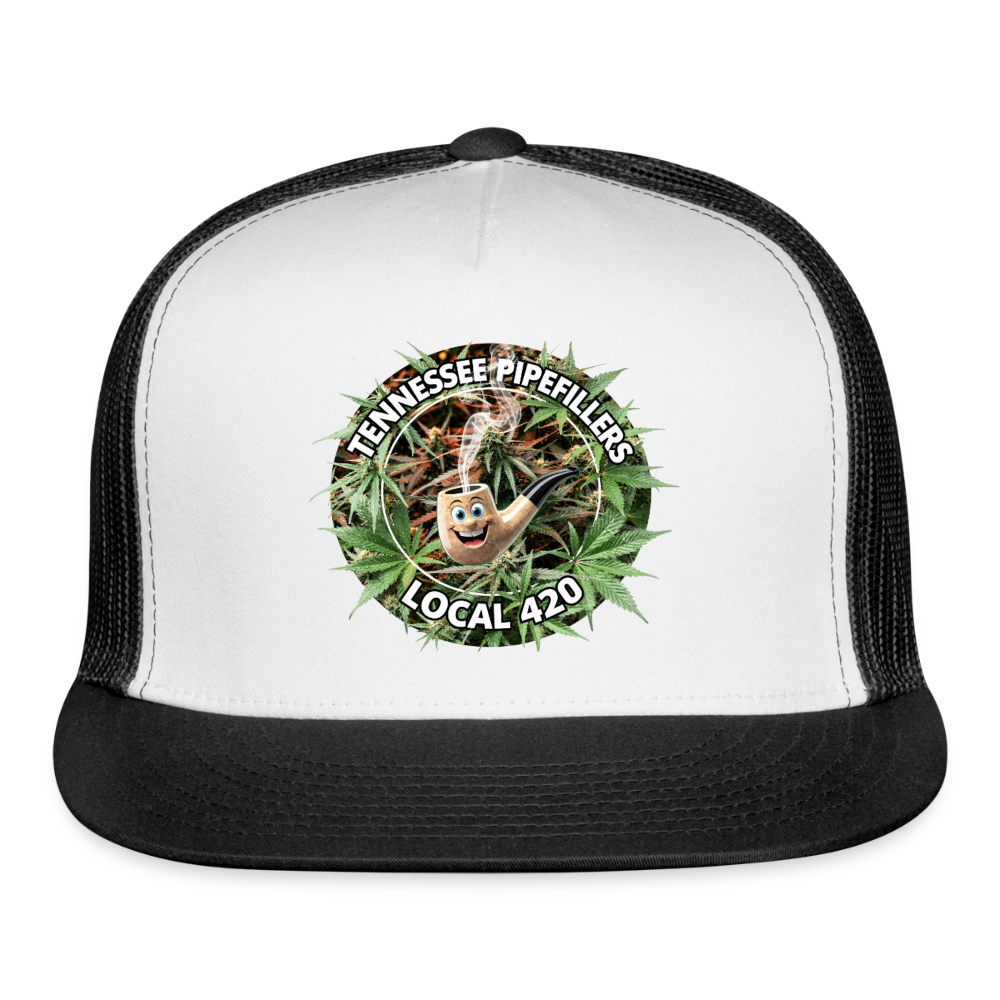 TENNESSEE PIPEFILLERS LOCAL 420 Trucker Hat - white/black