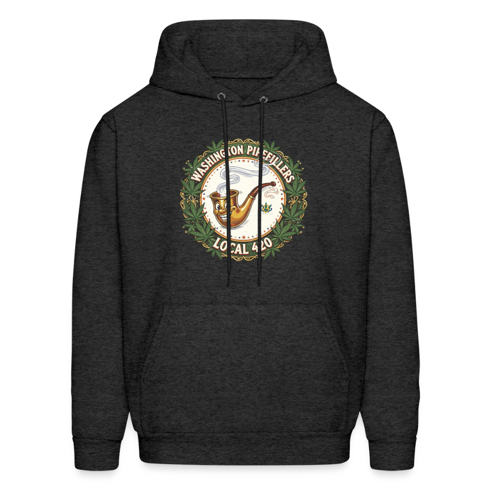 WASHINGTON PIPEFILLERS LOCAL 420 Men's Hoodie - charcoal grey