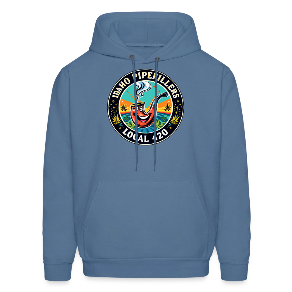 IDAHO PIPEFILLERS LOCAL 420 F/B DESIGN Men's Hoodie - denim blue