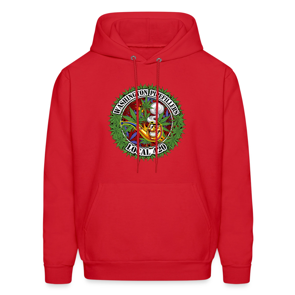 WASHINGTON PIPEFILLERS LOCAL 420 F/B DESIGN Men's Hoodie - red