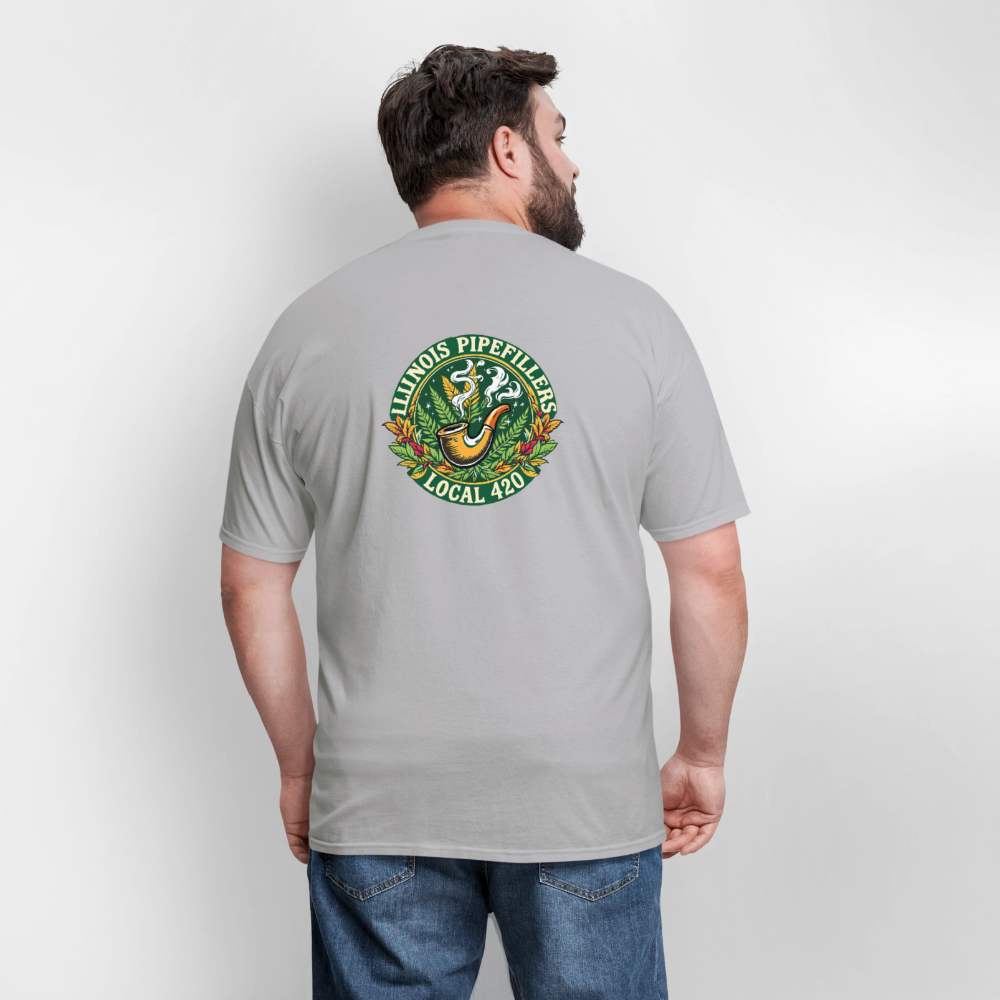 ILLINOIS PIPEFILLERS LOCAL 420 F/B DESIGN Men's T-Shirt - rock