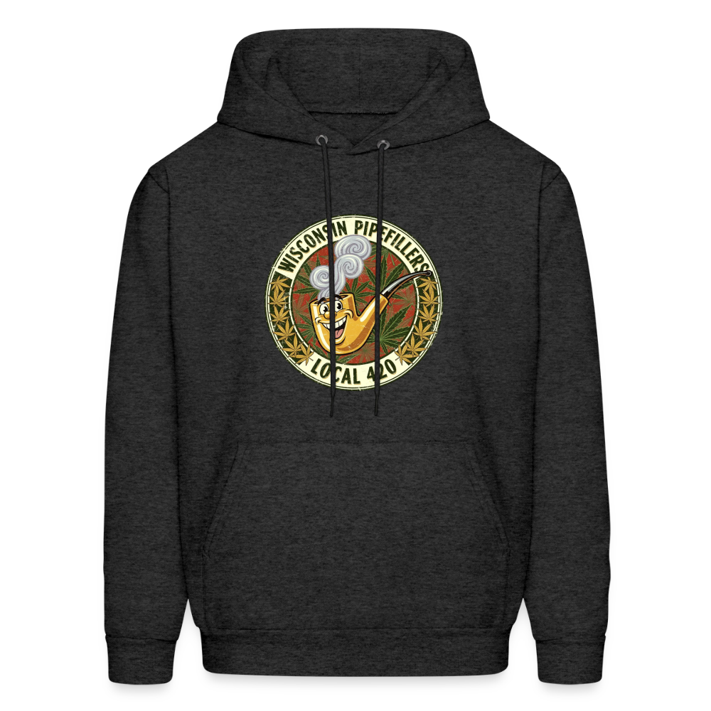 WISCONSIN PIPEFILLERS LOCL 420 Men's Hoodie - charcoal grey