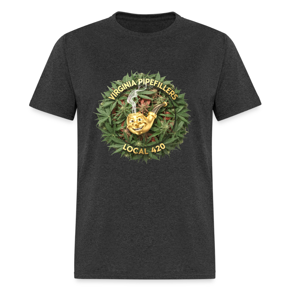 VIRGINIA PIPEFILLERS LOCAL 420 F/B DESIGN Men's T-Shirt - heather black