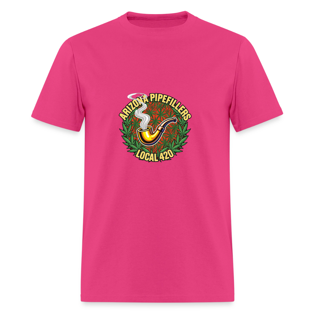 ARIZONA PIPEFILLERS LOCAL 420  F/B DESIGN Men's T-Shirt - fuchsia
